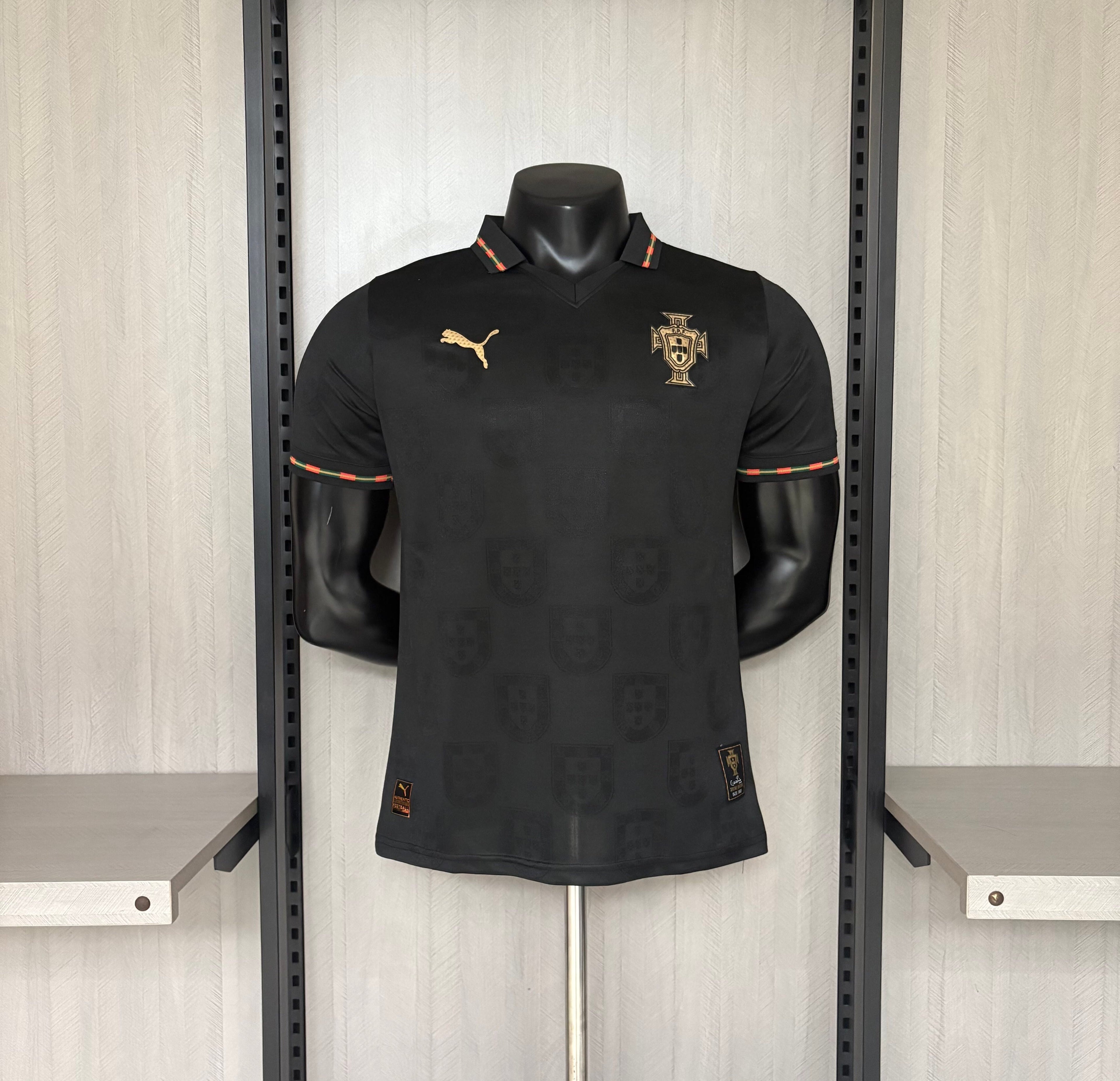 Camisa Portugal Preta Puma I 2025/26 Jogador Masculina