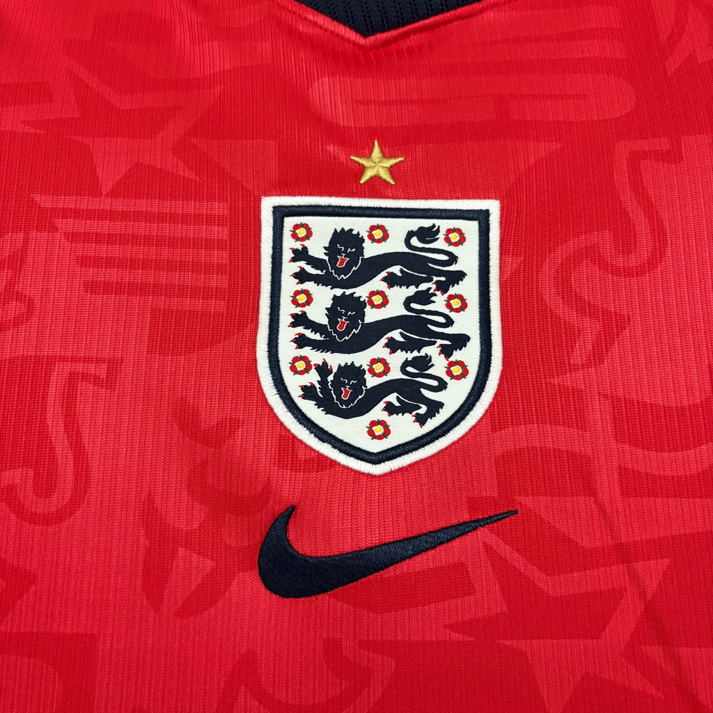 Camisa Inglaterra Vermelha Nike I 2025/26 Torcedor Masculina