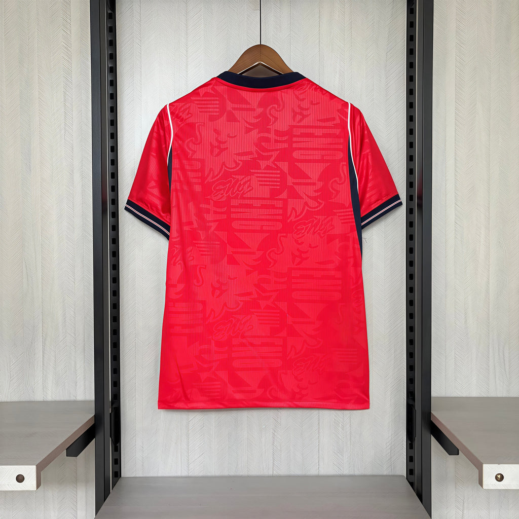 Camisa Inglaterra Vermelha Nike I 2025/26 Torcedor Masculina